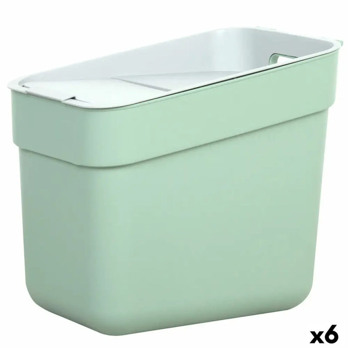 Waste bin Curver Green Plastic 20 L (6 Units) - Почистване Прахосмукачки И Гладене<<<Дом Градина<<<BigBuy&&&Други