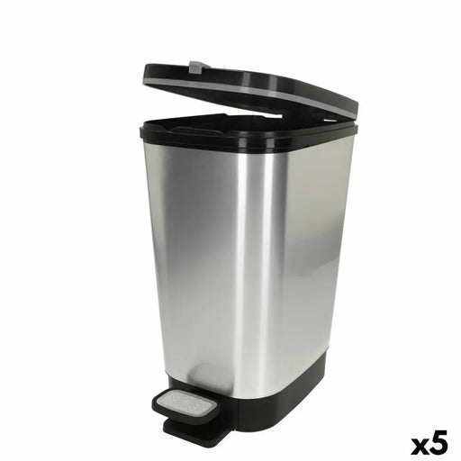 Waste bin Curver Grey Plastic 6 L (5 Units) - Почистване Прахосмукачки И Гладене<<<Дом Градина<<<BigBuy&&&Други