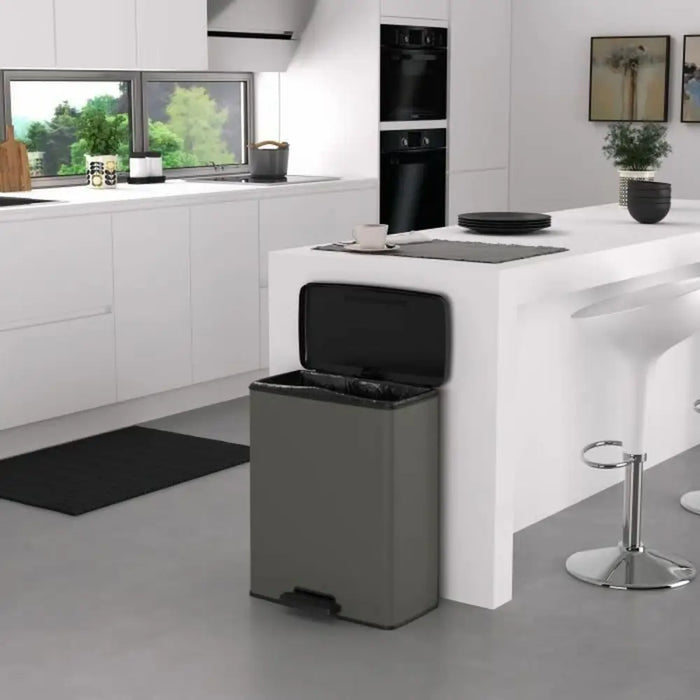 Waste bin Curver Grey - Почистване Прахосмукачки И Гладене<<<Дом Градина<<<BigBuy&&&Други продукти за