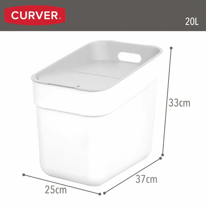 Waste bin Curver White Plastic 20 L (6 Units) - Почистване Прахосмукачки И Гладене<<<Дом Градина<<<BigBuy&&&Други