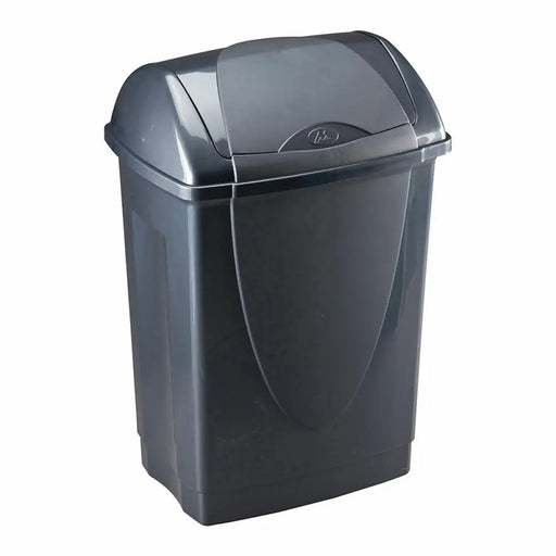 Waste bin Mondex Recycled plastic 10 L Anthracite - Почистване Прахосмукачки И Гладене<<<Дом Градина<<<BigBuy&&&Други