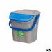 Waste bin Stefanplast ECOWAY Blue Grey polypropylene 28 L Stackable (6 Units) - Почистване Прахосмукачки И