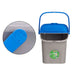 Waste bin Stefanplast ECOWAY Blue Grey polypropylene 28 L Stackable (6 Units) - Почистване Прахосмукачки И