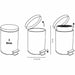 Waste bin TODAY Pink 3 L - Баня<<<Дом Градина<<<BigBuy&&&Аксесоари и кранчета<<<Баня<<<Дом Градина<<<BigBuy