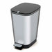 Waste bin with pedal Curver Chic Stainless steel 50 L Silver - Почистване Прахосмукачки И Гладене<<<Дом