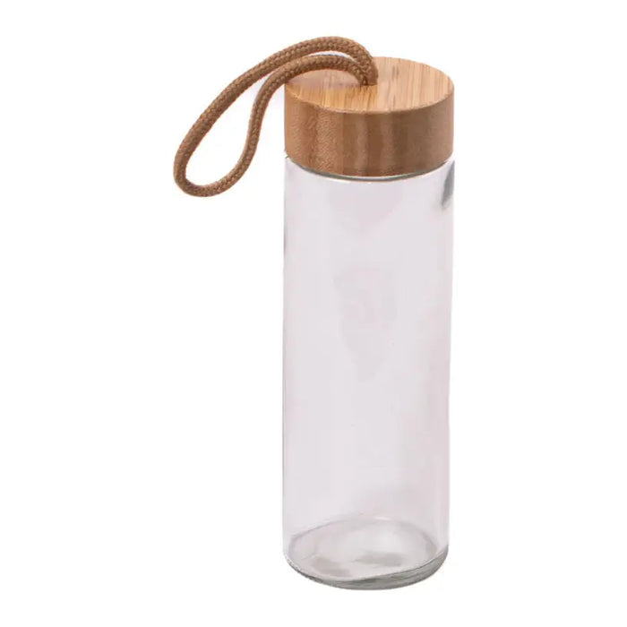 WATER BOTTLE BAMBOO LID 430 ML ANDA - Кани гарафи и бутилки<<<Домашни потреби<<<Кухня<<<Praktiker