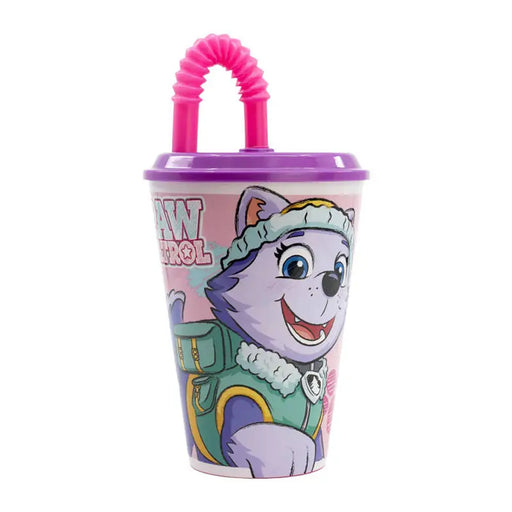 Water Cup with Straw for Kids STOR 74530 430 ml Paw Patrol Skye (pink) - Breakfast boxes and bidons<<<School