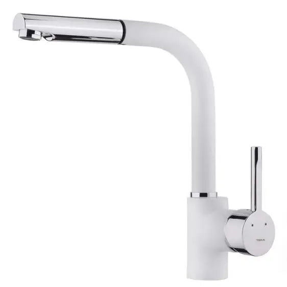 Water faucet TEKA ARES 938 PULL-OUT WHITE - Смесители за кухни<<<Смесители за вода<<<Уреди за