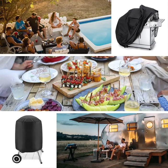 Waterproof grill cover bicycle cover bike cover garden furniture cover XL cover black - Others<<<HurtelXML