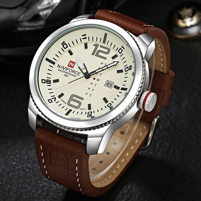 Waterproof male quartz watch NAVIFORCE 9063 - Men’s Watches