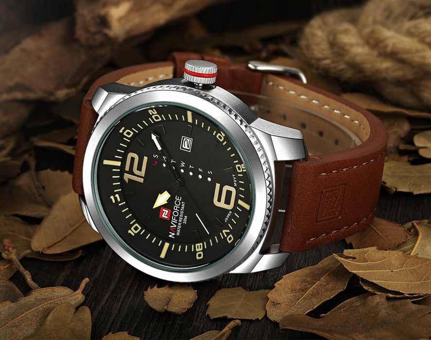 Waterproof male quartz watch NAVIFORCE 9063 - Men’s Watches