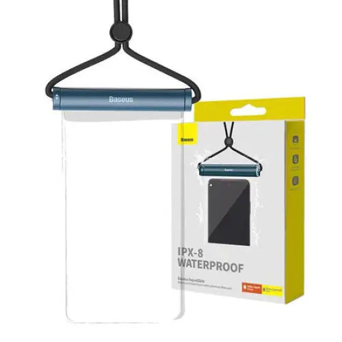 Waterproof phone case Baseus AquaGlide with Cylindrical Slide Lock (blue) - Waterproof cases<<<Cases<<<GSM