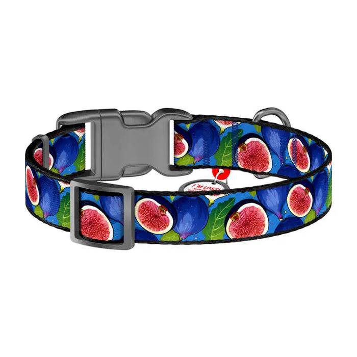 Waudog ’Fig’ nylon dog collar with QR code size M - Walking and transportation<<<Pets<<<InnproXML