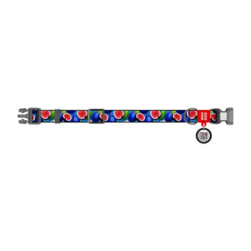 Waudog ’Fig’ nylon dog collar with QR code size M - Walking and transportation<<<Pets<<<InnproXML