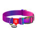 Waudog gradient nylon dog collar with QR code purple size L - Walking and transportation<<<Pets<<<InnproXML