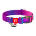 Waudog gradient nylon dog collar with QR code purple size XL - Walking and transportation<<<Pets<<<InnproXML