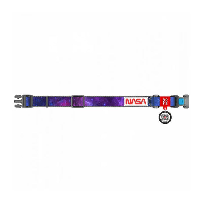 Waudog ’NASA21’’ nylon dog collar with QR code size M width 20 mm - Walking and transportation<<<Pets<<<InnproXML