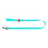 WAUDOG waterproof luminescent dog leash 25mm wide, 183 cm long turquoise