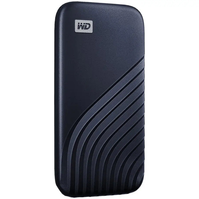 WD My Passport SSD 1TB Midnight Blue Cross Compatible USB 3.2 Gen-2 and USB-C 1050MB/s Read 1000MB/s Write PC Mac