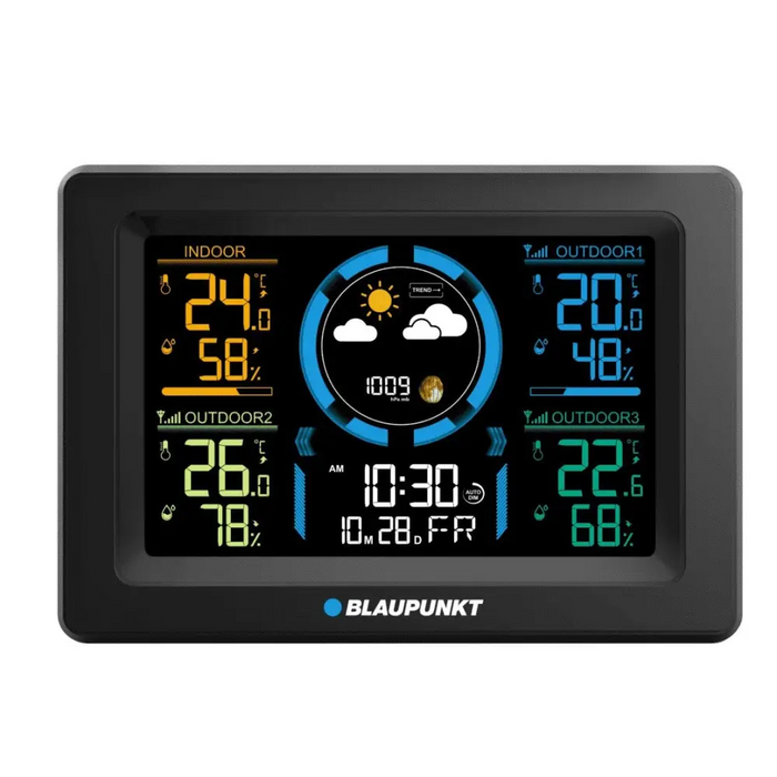 Weather station with 3 external sensors Blaupunkt WS40BK - Home weather stationsURP-DSP<<<Measuring