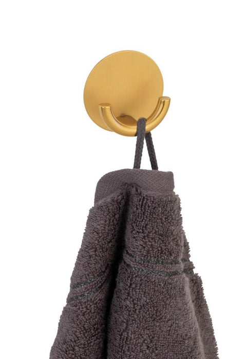 DOUBLE BATHROOM HANGER RONDO GOLD