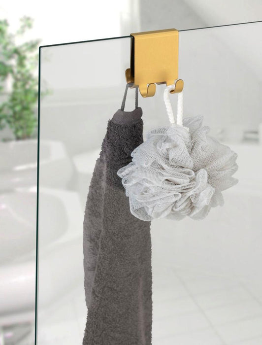 DOUBLE BATHROOM HANGER VIESTE GOLD