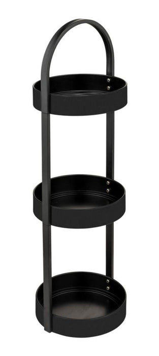MATTE BLACK 3-TIER BATHROOM SHELF