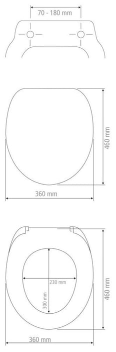 TOILET BOARD DUROPLAST CORAL MAT