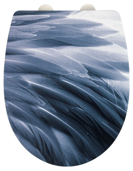 PLUMES EMBOSSED TOILET SEAT