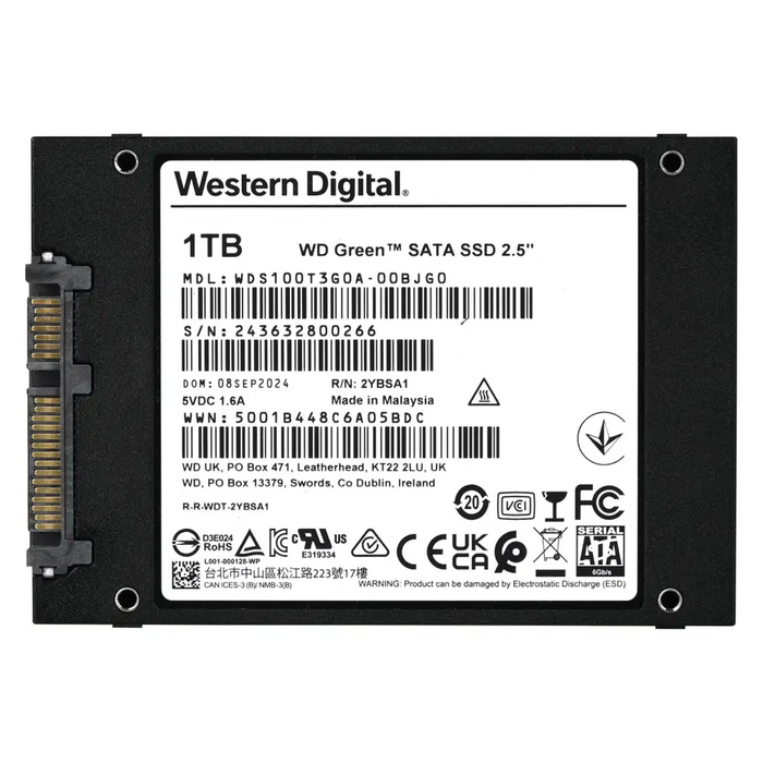 Western Digital Green WD 1 TB 2.5’’ Serial ATA III SLC