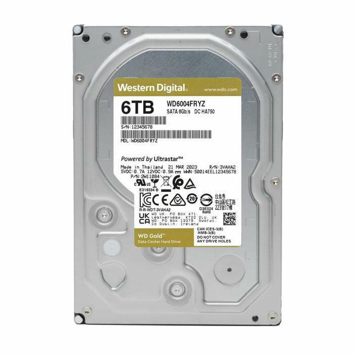 WD Gold 6TB SATA 6Gb/s 3.5inch HDD