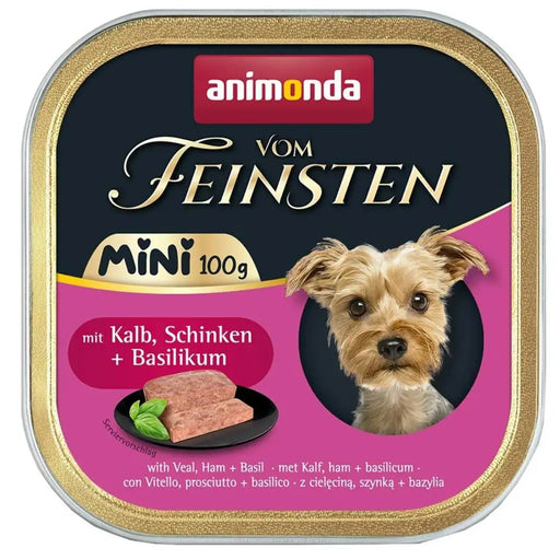 Wet food Animonda Vom Feinsten Adult Mini Veal ham and basil Veal 100 g - Хранене на домашни любимци<<<Домашни