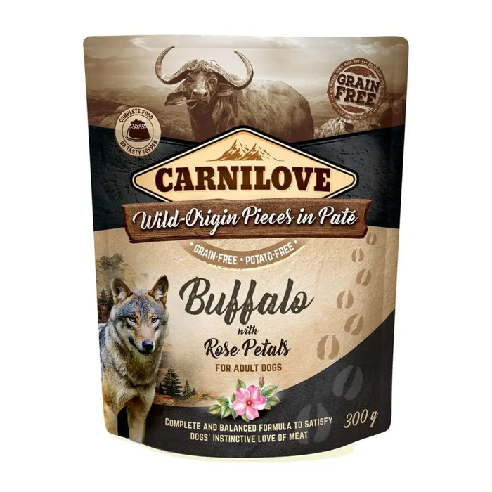 Wet food Carnilove Wild Buffalo & Rose petals 300 g - Хранене на домашни любимци<<<Домашни Животни<<<Дом