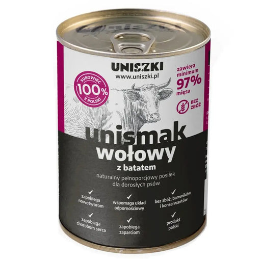 Wet food Uniszki Unismak Carne de res con batata Beef 410 g - Хранене на домашни любимци<<<Домашни Животни<<<Дом