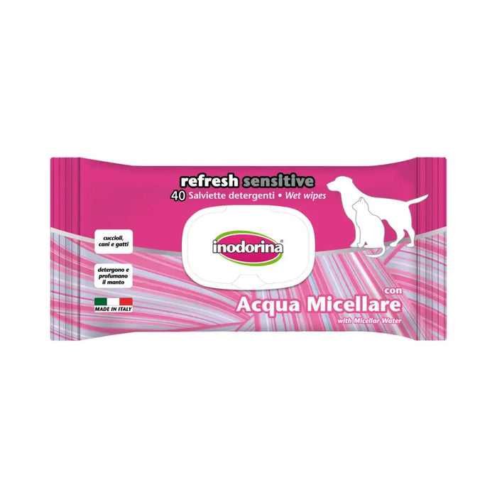 Wet Wipes for Pets Inodorina REFRESH SENSITIVE Micellar Water - Домашни Животни<<<Дом Градина<<<BigBuy&&&Здраве и