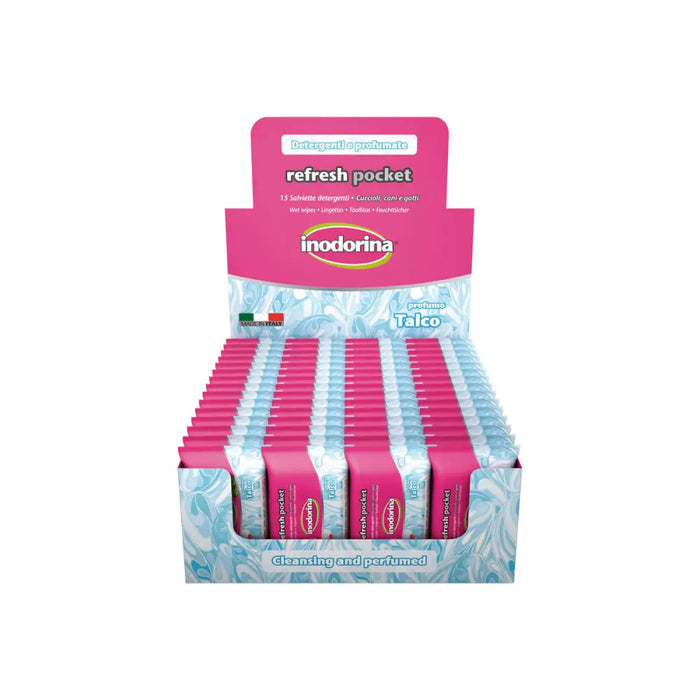 Wet Wipes for Pets Inodorina Talco Talcum Powder 60 Units - Домашни Животни<<<Дом Градина<<<BigBuy&&&Здраве и
