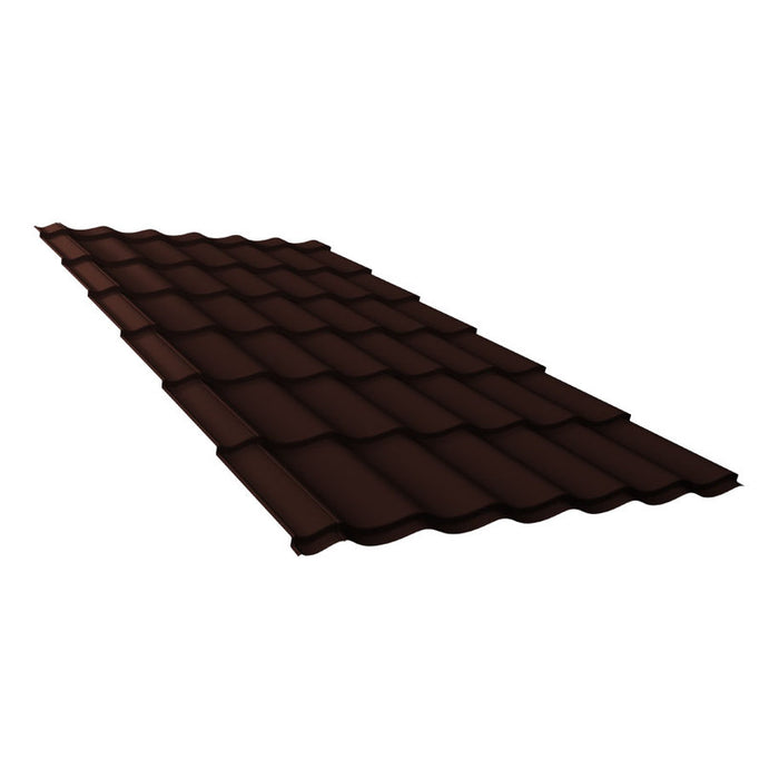 METAL TILES WETTERBEST CLASSIC BROWN 120X119 CM