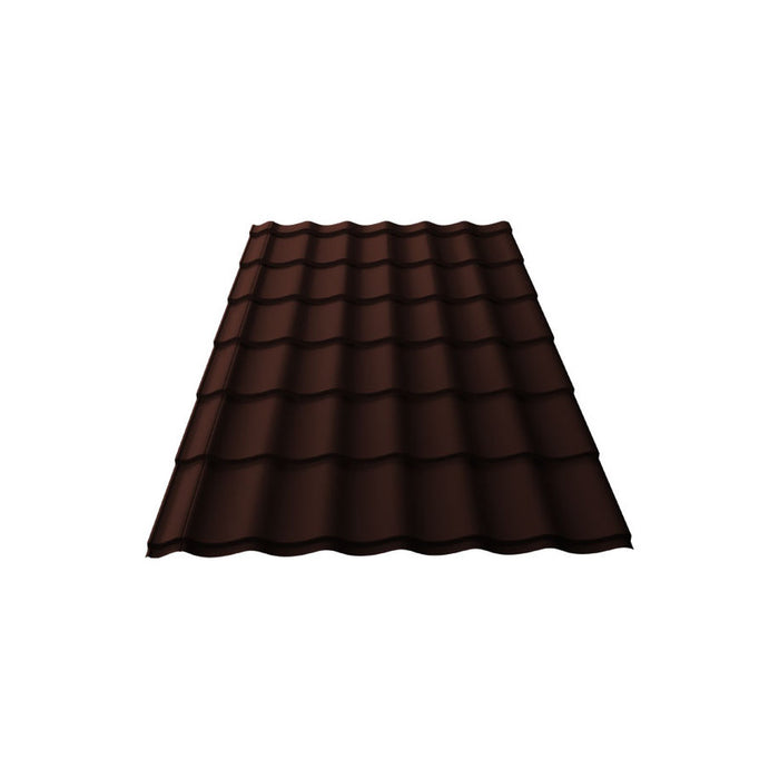 METAL TILES WETTERBEST CLASSIC BROWN 120X224 CM