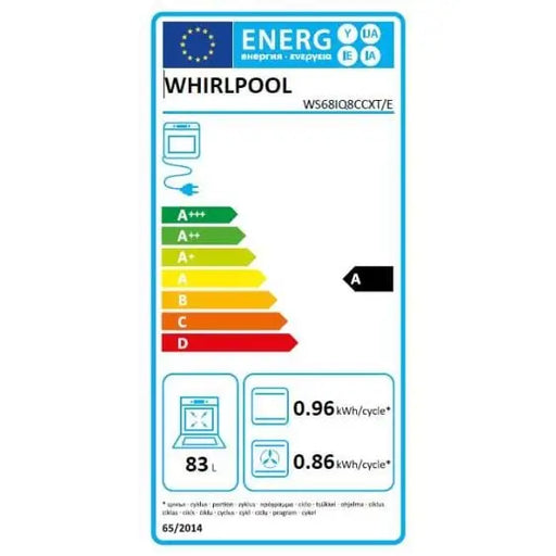 WHIRLPOOL WS68IQ8CCXT/E induction cooker - Индукционни печки<<<Готварски печки<<<Едра бяла