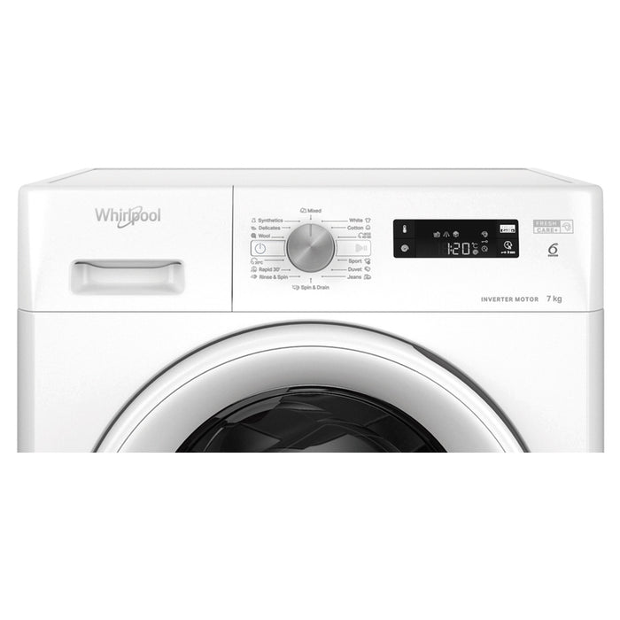 Washing machine WHIRLPOOL FFS 7469 W EE, 7 kg, 1400 rpm.