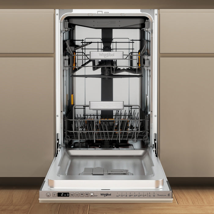 Built-in dishwasher WHIRLPOOL WH6IA10BS7L0, 45 cm, 6TH Sense