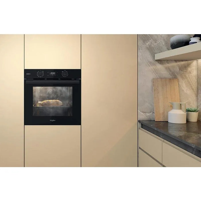 Built-in oven Whirlpool OMSR58RU1SB, 71, Push buttons, A+, Pyrolysis