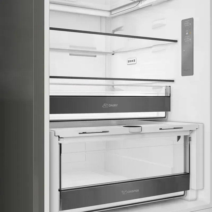 Refrigerator with freezer Whirlpool WHK 22412 X5EA, 415 l, D, No Frost, Stainless steel
