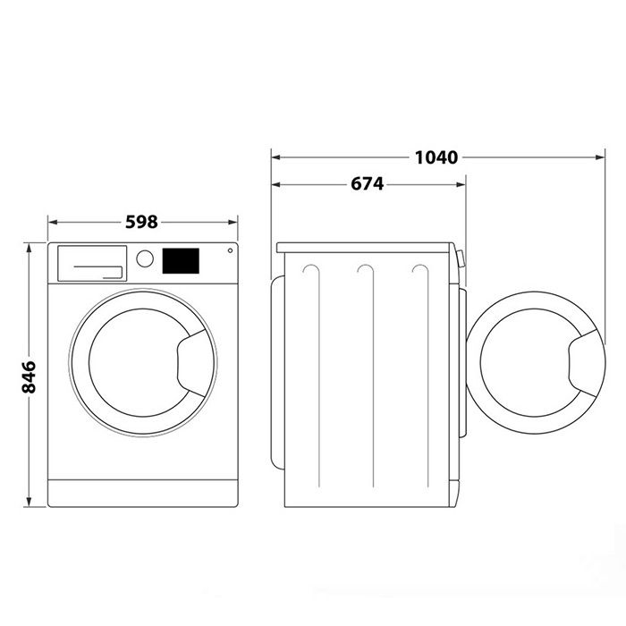 Tumble dryer WHIRLPOOL WP B8X WBS EE, 8 kg, 6TH Sense®