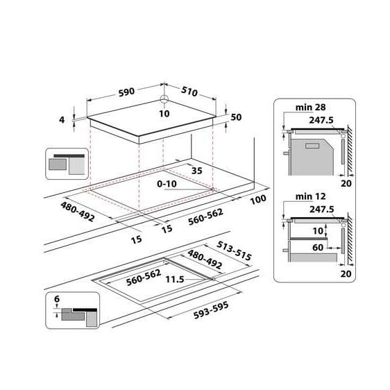 Built-in hob Whirlpool WS Q5760 NE