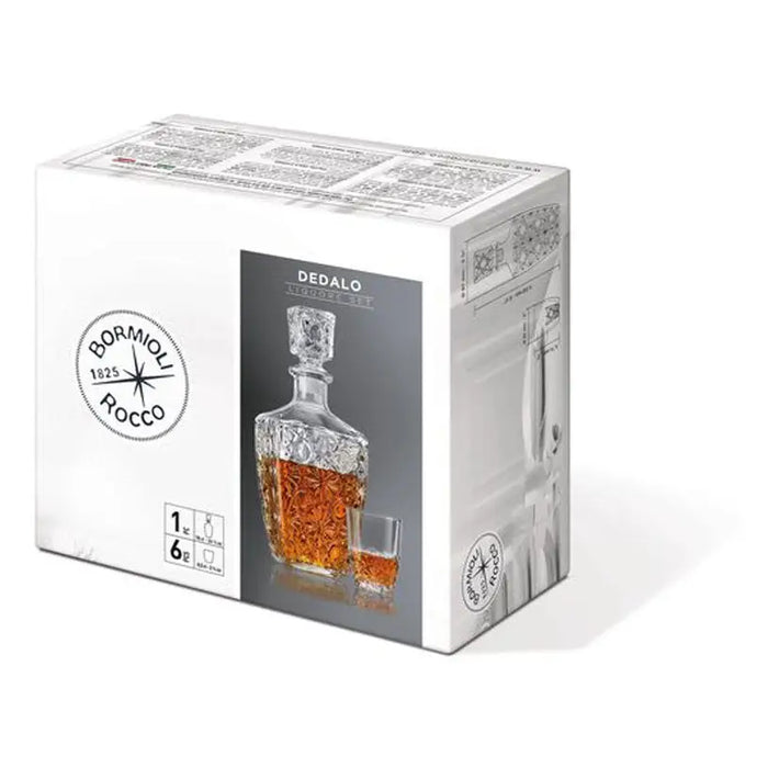 WHISKEY SET 7 PIECES 780 ML DEDALO BORMIOLI ROCCO - Сервизи чаши и чинии<<<Домашни потреби<<<Кухня<<<Praktiker