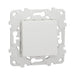 WHITE SCHNEIDER UNICA BUTTON (NU520618) - Ключове и контакти<<<Електроматериали<<<Praktiker&&&Ключове и
