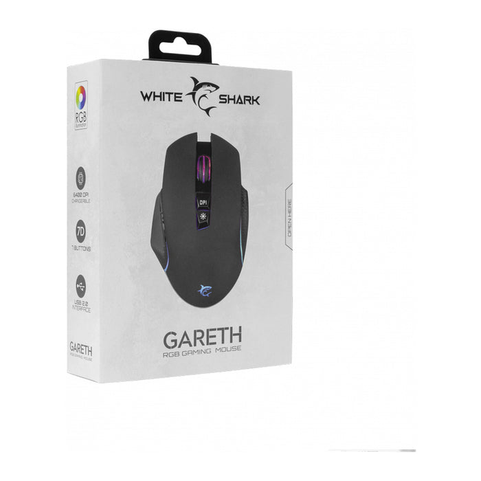 Mouse WHITE SHARK GM-5009 GARETH BLACK