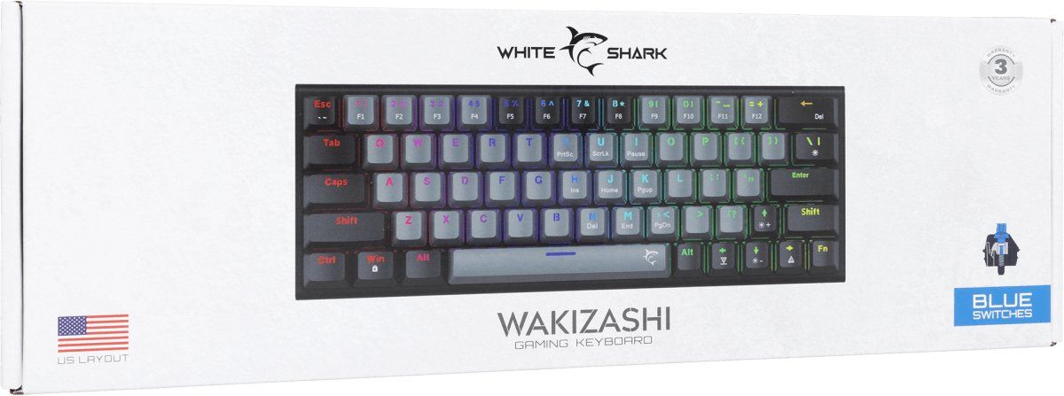 Keyboard WHITE SHARK WAKIZASHI 2 GK-002721 BK