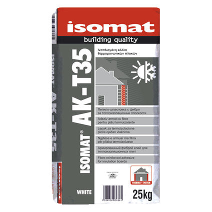 WHITE THERMAL INSULATION ADHESIVE-PUTTY ISOMAT AK-T35 - Гипс и шпакловки<<<Сухи строителни смеси<<<Строителни